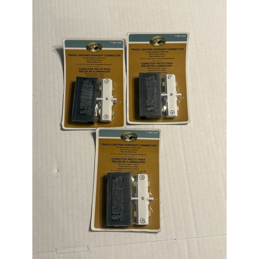 3 - Hampton Bay Straight Connector Track Systems 621815 008938270298 621815